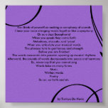 A Song Of Words Poster