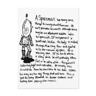 A Spaceman Postkarten von Mummus