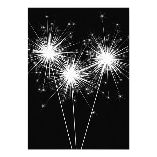 A Sparkler New Year's Eve Party Invitation
