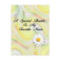A Special Thanks To My Favorite Nurse postcards