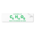 A Spoonful of C6H12O6 Helps the Medicine Go Down Bumper Sticker