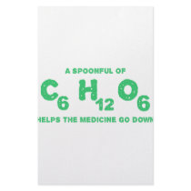 A Spoonful of C6H12O6 Helps the Medicine Go Down Custom Stationery