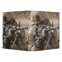 A squad automatic weapon gunner provides securi 3 ring binder