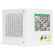 a square root table for math 3 ring binder