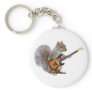 A Squirrel Playing Guitar Keychain