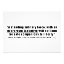 A Standing Military Force an Overgrown Executive Card