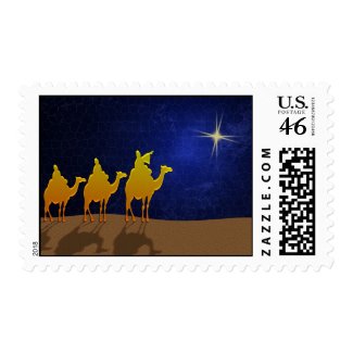 A star ... a star shining in the night stamp