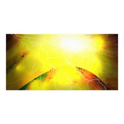 A Star Is Born - Science Fiction Digital Art Photo Greeting Card by made_in_atlantis