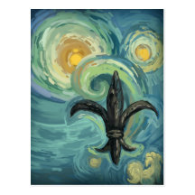 A Starry Night with Underdog Postcards