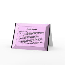 A State of Mind Greeting Card