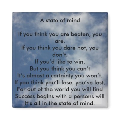 A State of Mind Magnets by Motivational_Gifts