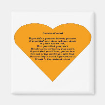 A State of Mind Refrigerator Magnet