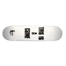 a statement custom skate board