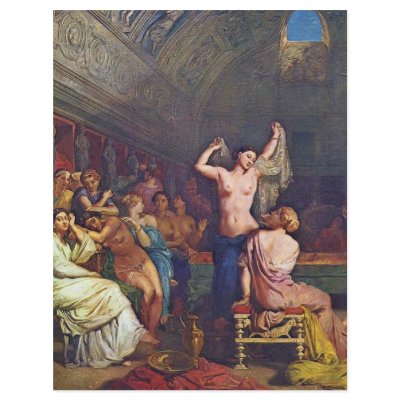 A Steam Bath Details By Chassériau Théodore Flyer by Artcollection