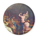 A Steam Bath Details By Chassériau Théodore Magnet