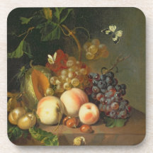 A Still Life on a Marble Ledge Beverage Coaster