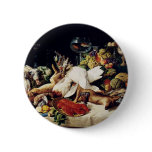 A Still Life With Fruit & Fish by Lucas Schaefels Buttons