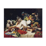 A Still Life With Fruit & Fish by Lucas Schaefels Post Card