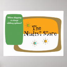 A store for nudists THE NUDIST STORE Poster