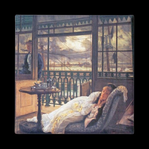 A storm moves over by James Tissot Fridge Magnet