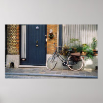 A street in quaint Bruges, Belgium Print
