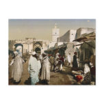 A street, Kairwan, Tunisia classic Photochrom Postcards