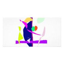 A Street Performer and His Wife Photo Card Template