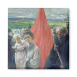 A Strike at Saint-Ouen, 1908 Magnet