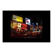 A strip of times square posters