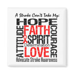 A Stroke Can't Take My Hope Collage Fridge Magnet