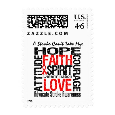 A Stroke Can't Take My Hope Collage Stamps by giftsforawareness