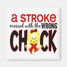 A Stroke Messed With The Wrong Chick Magnets