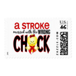 A Stroke Messed With The Wrong Chick Postage Stamps