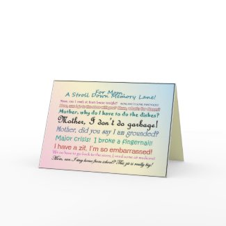 A Stroll Down Memory Lane card