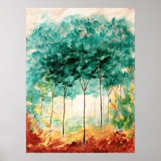 A Stroll In The Park Medium Art Print Painting