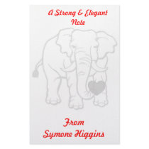 A Strong and Elegant Note with Custom Name Customized Stationery