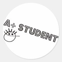 A+ Student Stickers