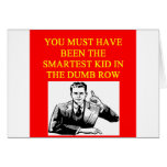 a stupid  insult card
