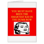 a stupid  insult cards