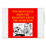 a stupid  insult greeting card