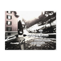 a stylistic figure of territorial expansion post cards
