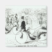 A Suggestion for the Park', 1879 Refrigerator Magnets