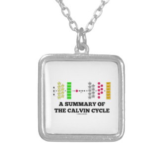 A Summary Of The Calvin Cycle (Photosynthesis) Custom Necklace