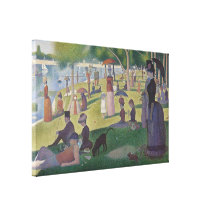 A Sunday Afternoon by Georges Seurat Stretched Canvas Prints