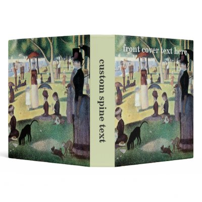 A Sunday Afternoon on La Grande Jatte by Seurat Vinyl Binder by MasterpieceCafe