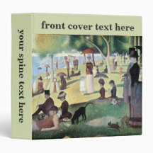 A Sunday Afternoon on La Grande Jatte by Seurat Vinyl Binder