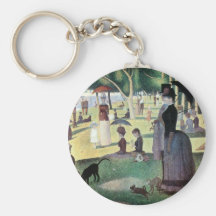 A Sunday Afternoon on La Grande Jatte by Seurat Key Chains