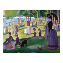 A Sunday Afternoon on La Grande Jatte by Seurat Post Cards
