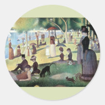 A Sunday Afternoon on La Grande Jatte by Seurat Sticker