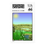 A Sunny Day postage